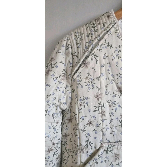 BLANK NYC X Anthropologie  Jacket Women's XS Tan Floral Forest Quilted Zip Up - Picture 4 of 11